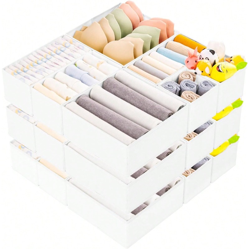 Baby Nursery Drawers - 15PCS Drawer Organizer Clothes - Foldable