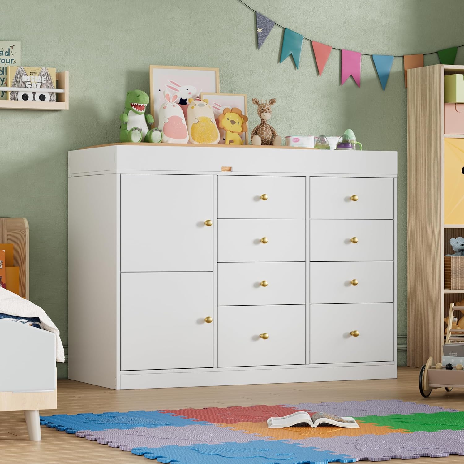 Baby Nursery Drawers - Changing Table Dresser, Baby Classic Nursery
