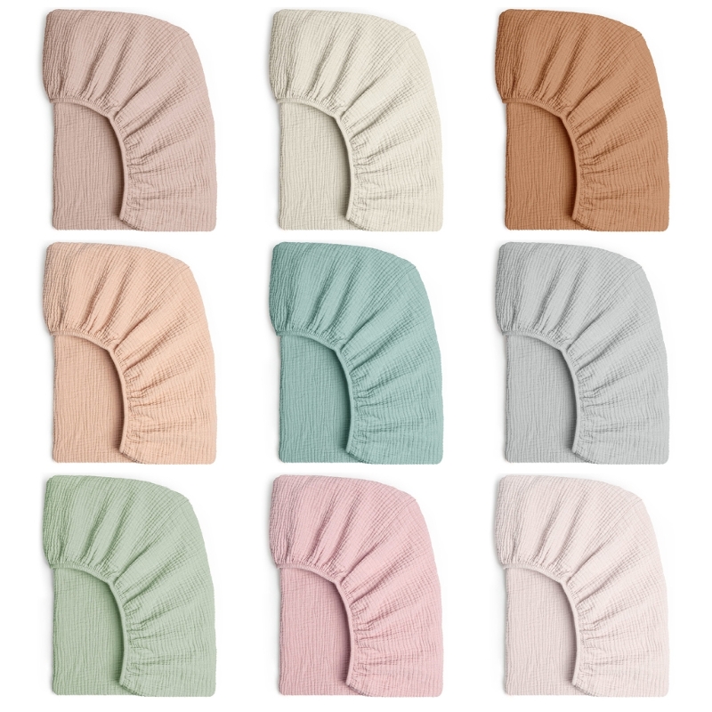 Baby Nursery Cushion - Soft Breathable Muslin Cotton Baby Fitted
