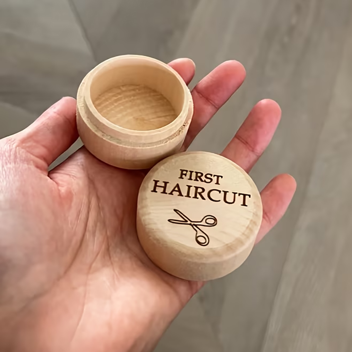 Baby Keepsake Box - Beech Wood Baby Fetal Hair Keepsake