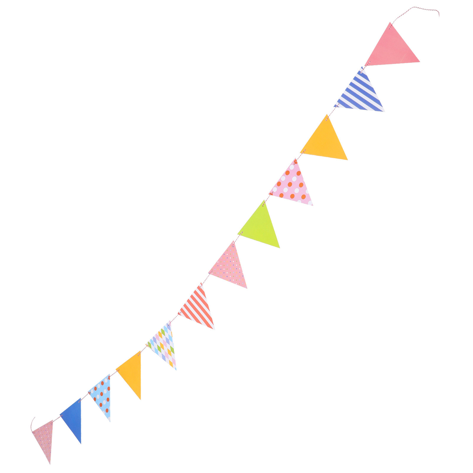 Baby Nursery Garland - Triangle Paper Bunting Flags Garland Colorful