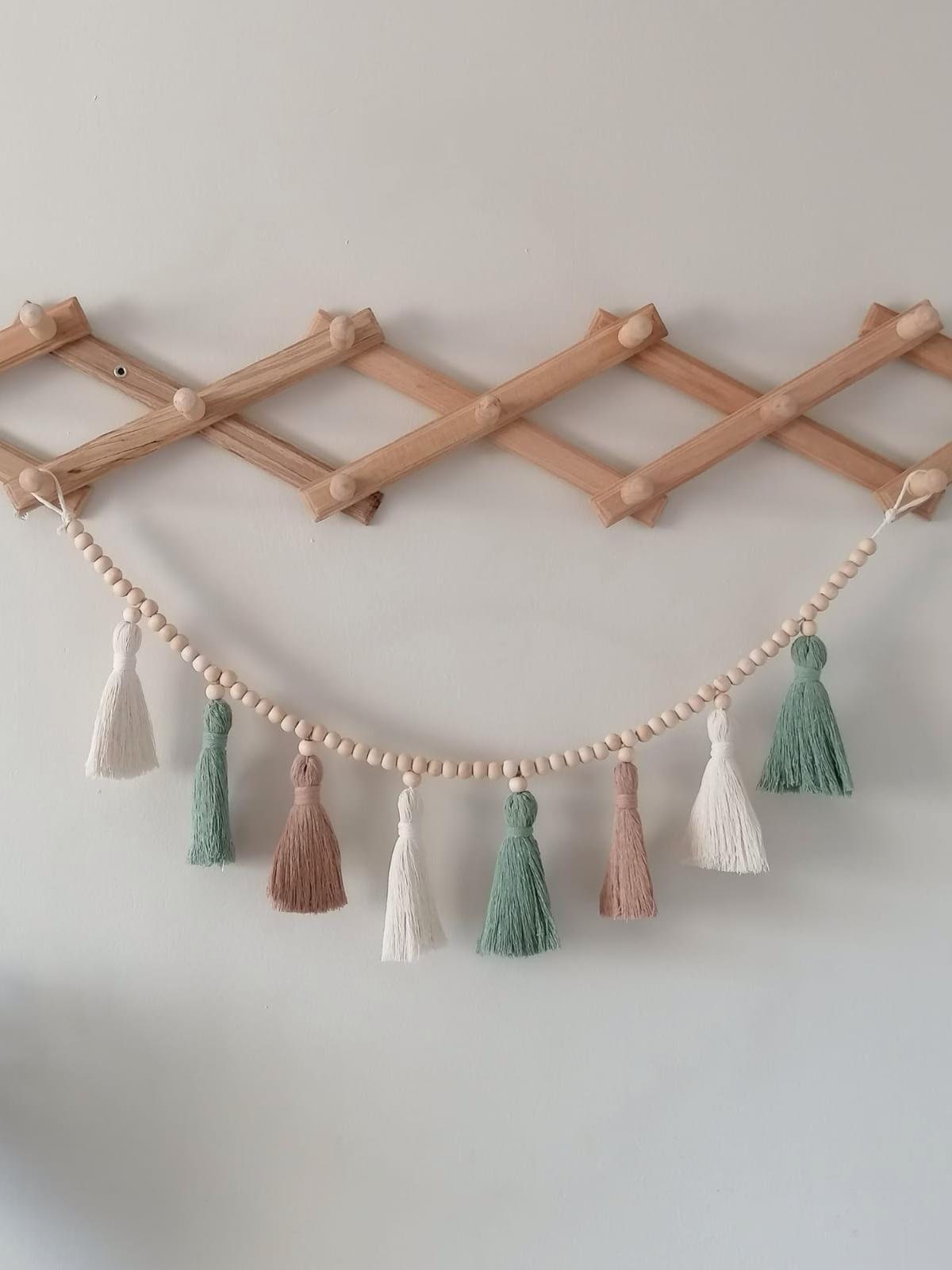 Baby Nursery Garland - Tassel Macrame Garland , Boho Baby
