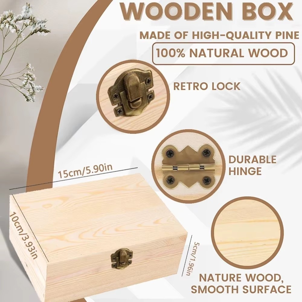 Personalized Baby Wooden Memor - Baby Keepsake Box ulasan dan harga