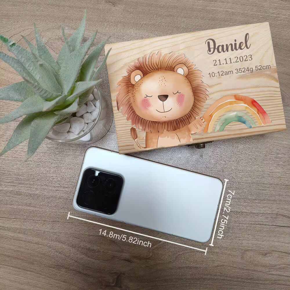 Personalized Baby Wooden Memor - Baby Keepsake Box ulasan dan harga