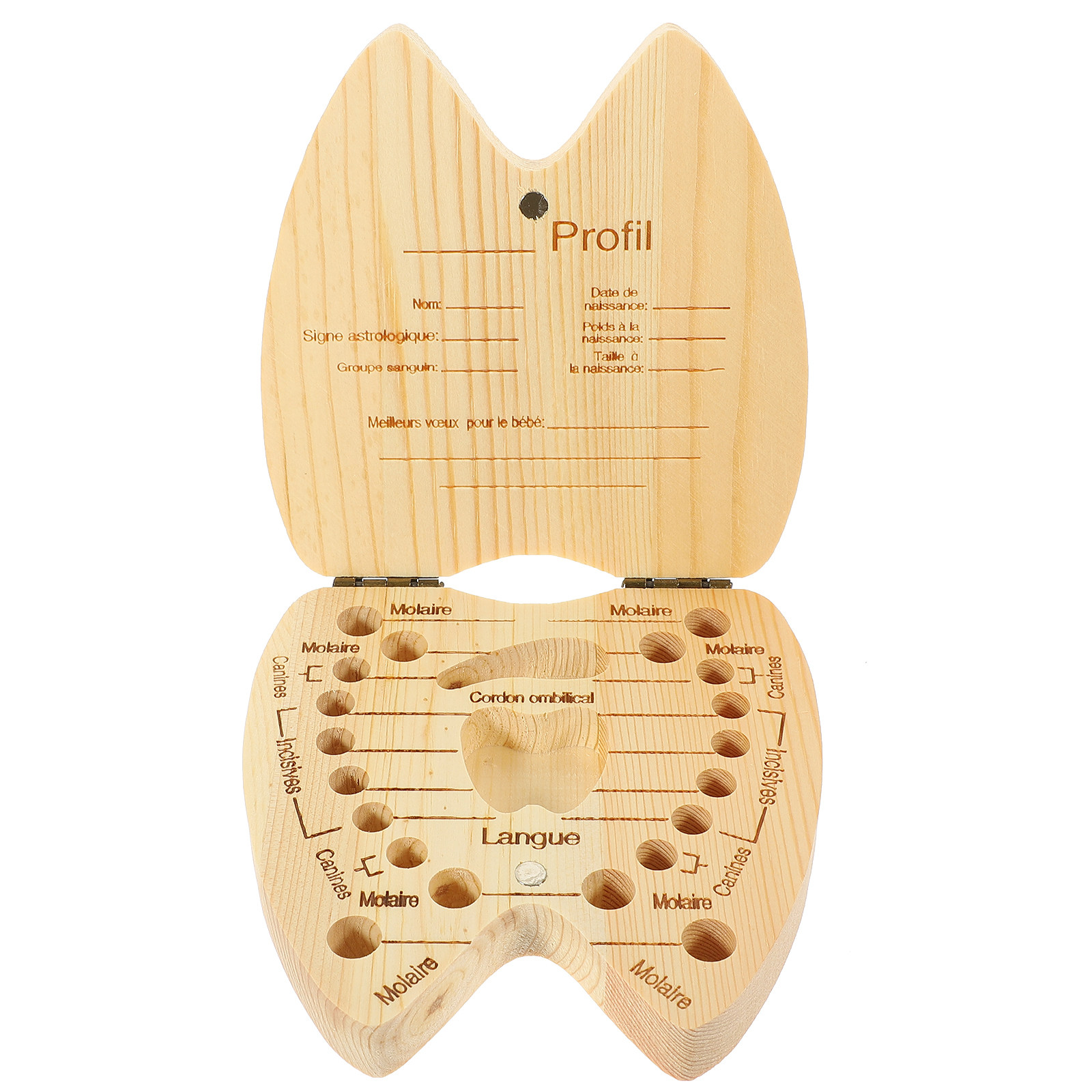 1Pcs Baby Teeth Keeper Box Nat - Baby Keepsake Box ulasan dan harga
