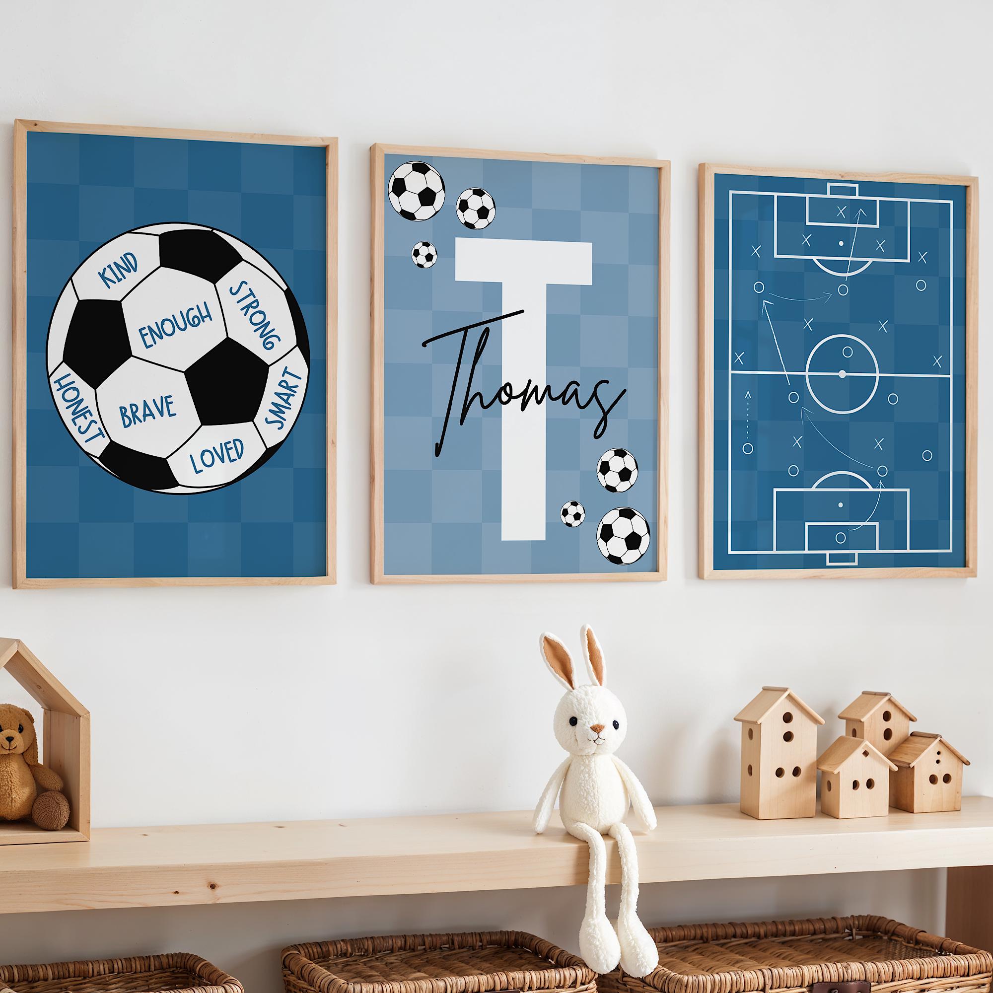 Custom Soccer Wall Art Set Aff - Baby Nursery Wall Art ulasan dan harga