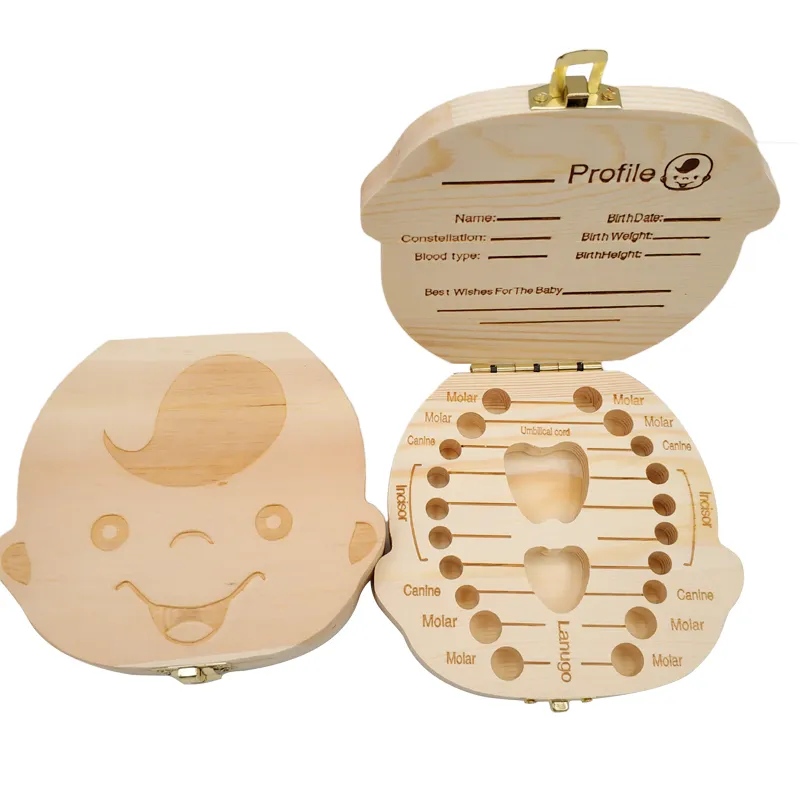 Baby Tooth Box Spanish/Dutch/F - Baby Keepsake Box ulasan dan harga