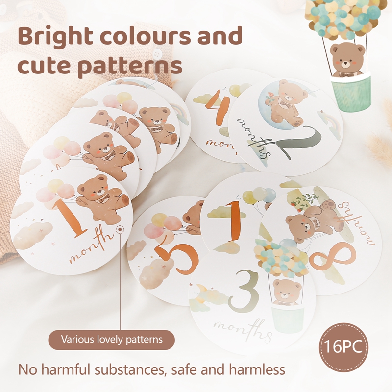 Baby Paper Milestone Number Mo - Milestone Card Set ulasan dan harga