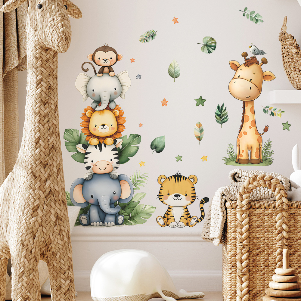 Boho Forest Animals Wall Stick - Baby Nursery Elephant ulasan dan harga
