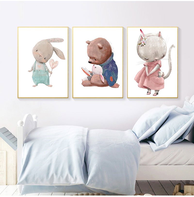 1PC frameless decorative art p - Baby Nursery Wall Decor ulasan dan harga