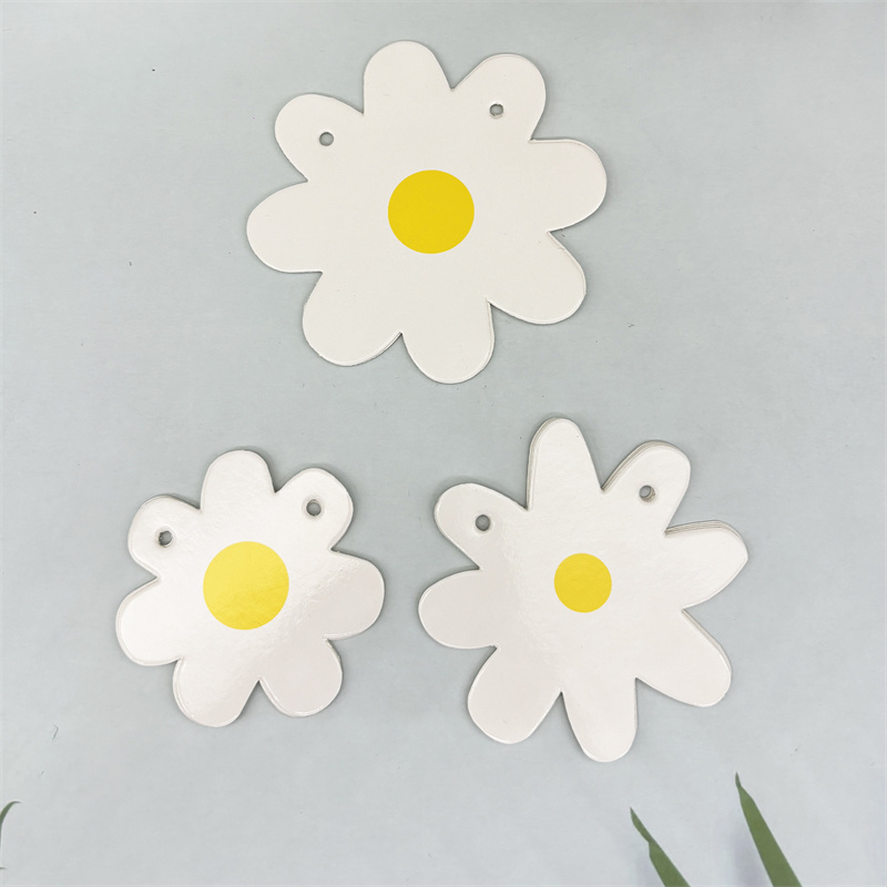 1Set White Daisy Flower Banner - Baby Nursery Garland ulasan dan harga