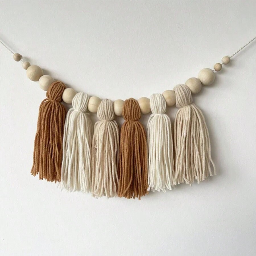 Boho Cotton Tassel Garland Wal - Baby Nursery Garland ulasan dan harga