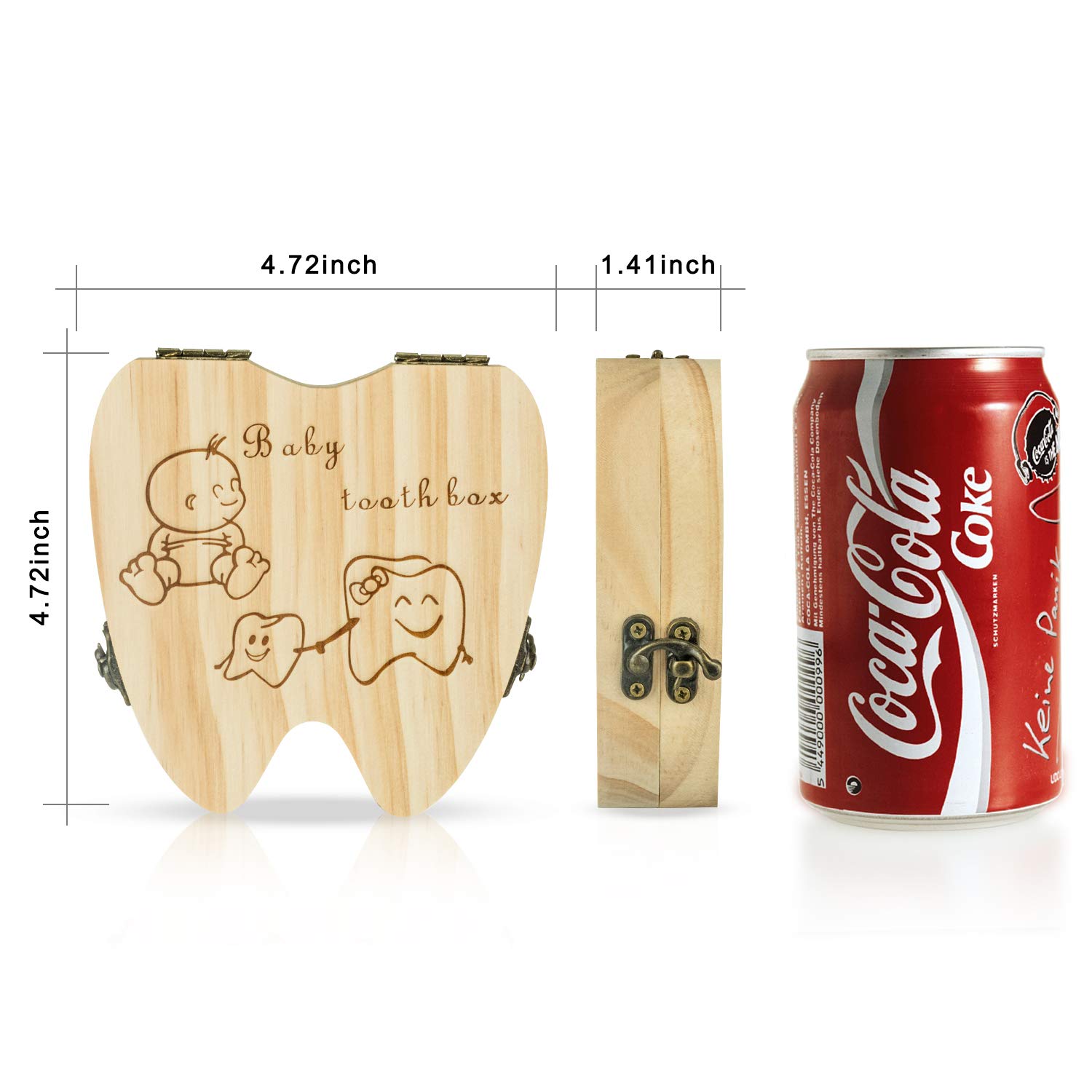 1PCS New Design Pine Wooden Ba - Baby Keepsake Box ulasan dan harga