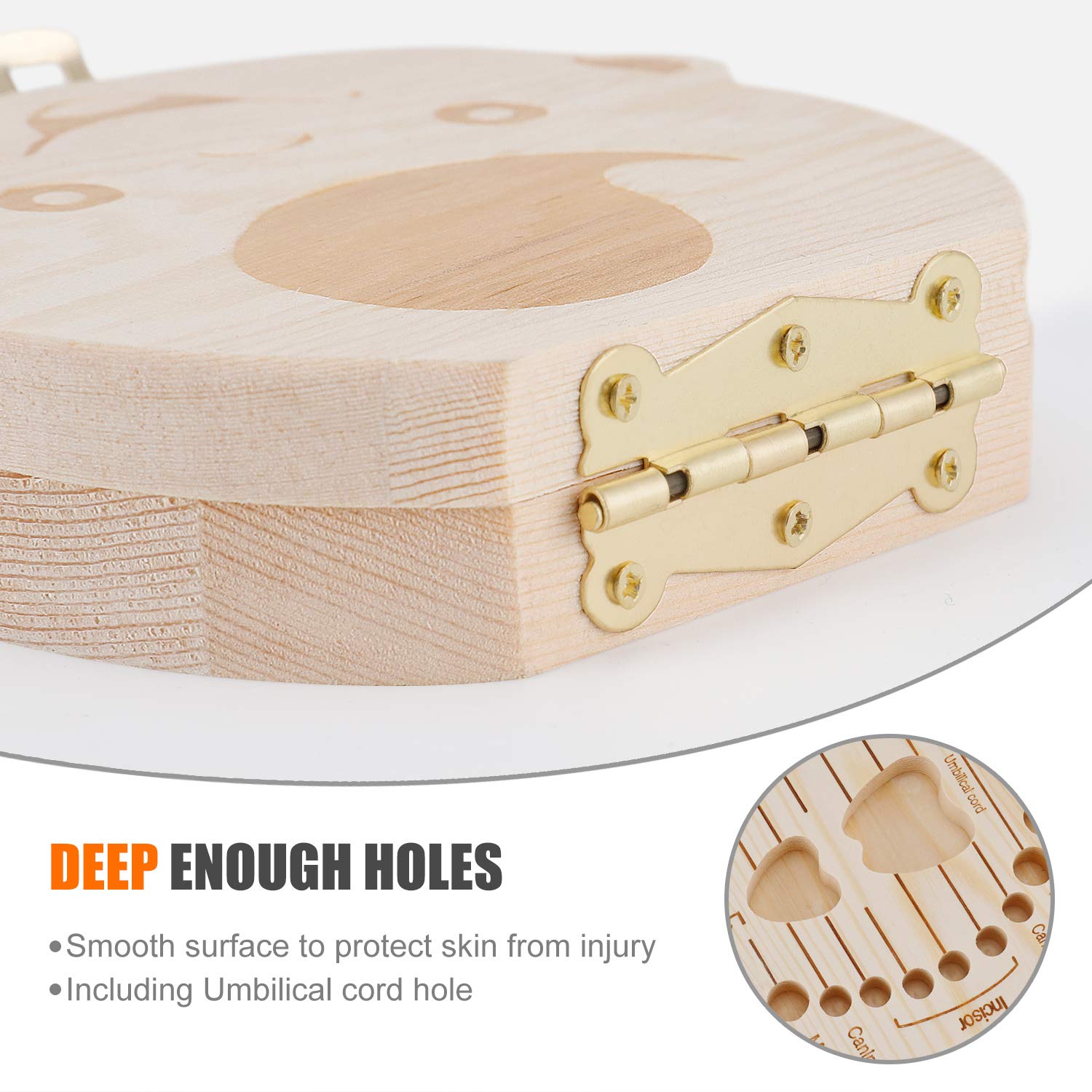 1PCS New Design Pine Wooden Ba - Baby Keepsake Box ulasan dan harga