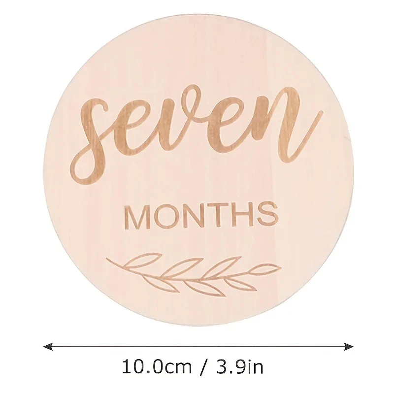 12pcs/set Wood Chip Month Souv - Milestone Card Set ulasan dan harga