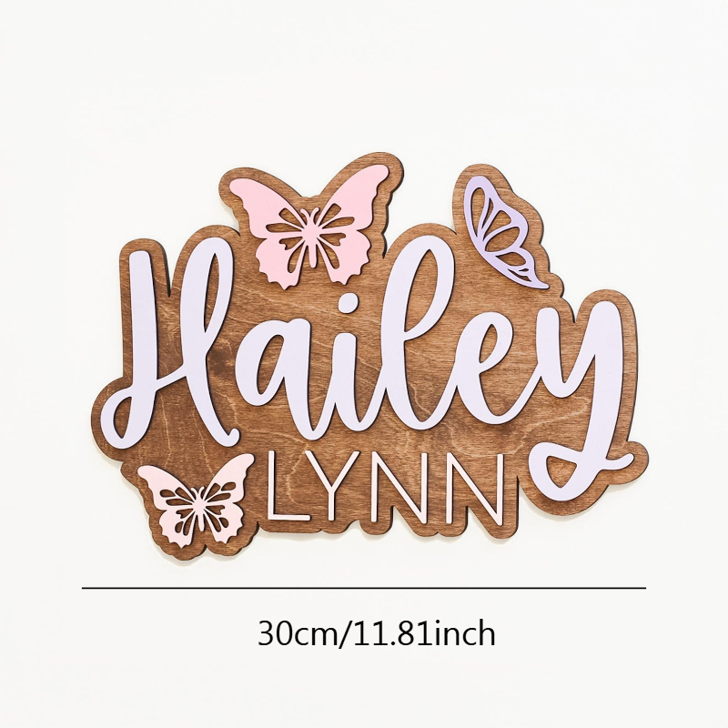 Personalized Butterfly Accent  - Baby Nursery Accent Wall ulasan dan harga