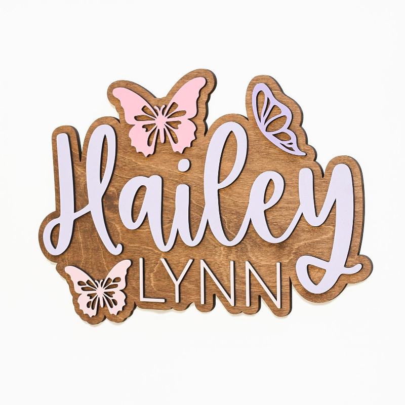 Personalized Butterfly Accent  - Baby Nursery Accent Wall ulasan dan harga