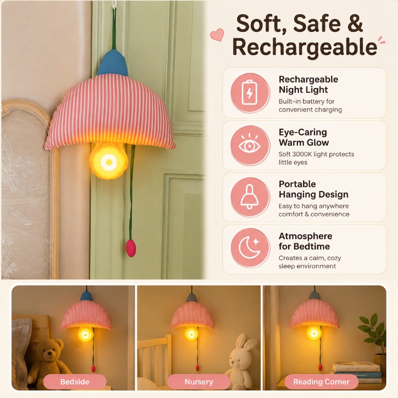 Rechargeable Hanging Night Lig - Baby Nursery Light Shade ulasan dan harga