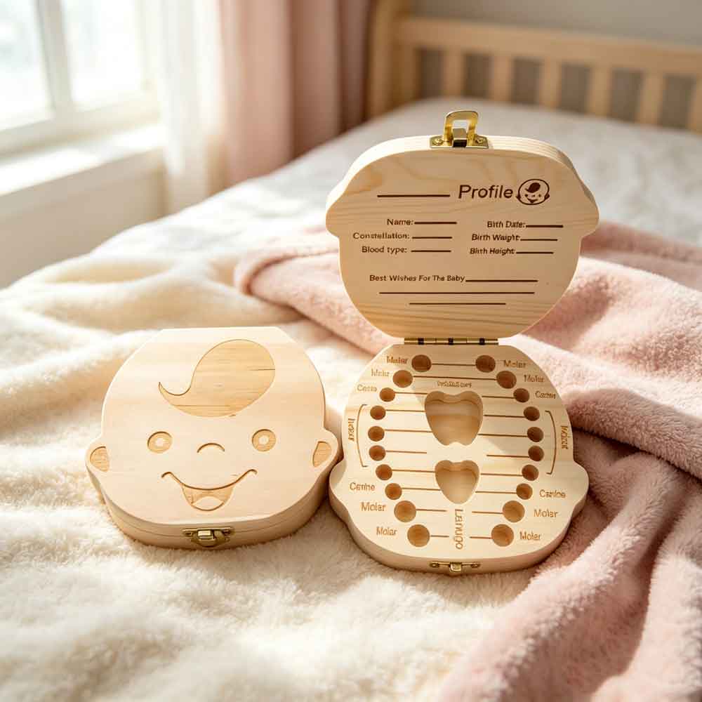 vvocciGerman Wooden Kids Milk  - Baby Keepsake Box ulasan dan harga