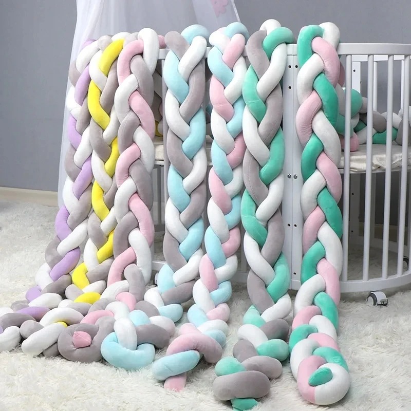 1M/2M/3.6M Baby Crib Protector - Baby Nursery Cushion ulasan dan harga