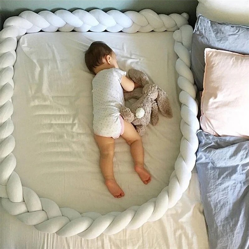 1M/2M/3.6M Baby Crib Protector - Baby Nursery Cushion ulasan dan harga