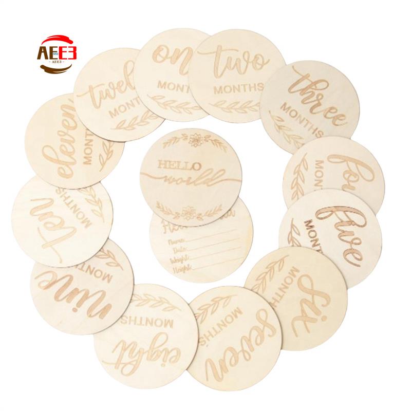 AEE3-Wooden Milestone Cards An - Milestone Card Set ulasan dan harga