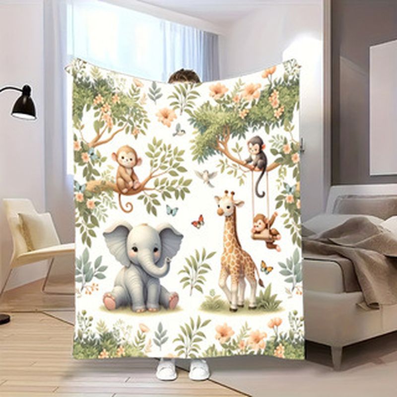 VIKAMA Watercolor Jungle Anima - Baby Nursery Elephant ulasan dan harga
