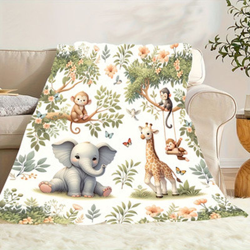 VIKAMA Watercolor Jungle Anima - Baby Nursery Elephant ulasan dan harga