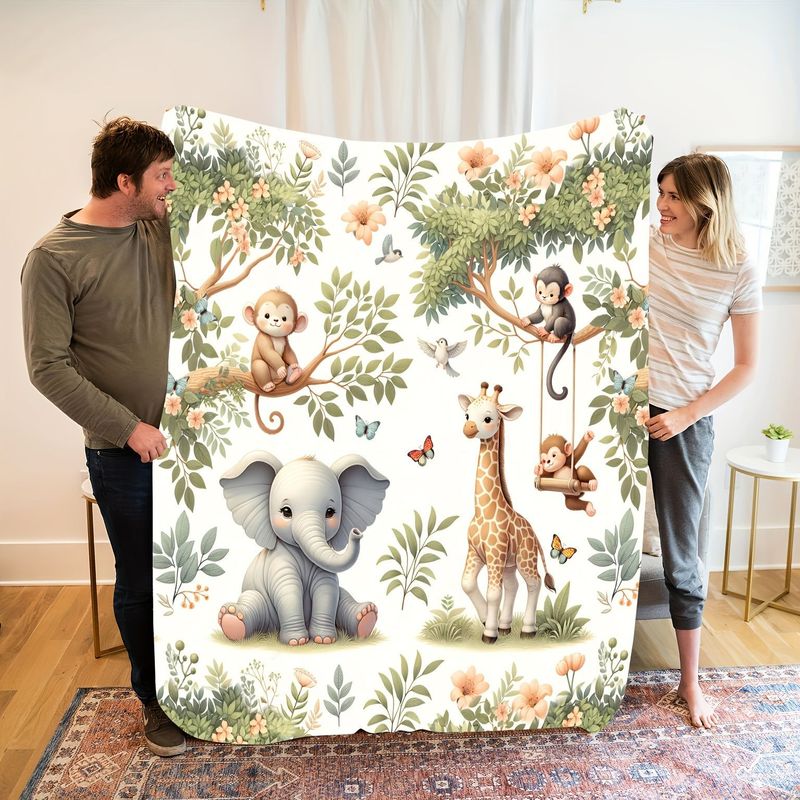 VIKAMA Watercolor Jungle Anima - Baby Nursery Elephant ulasan dan harga