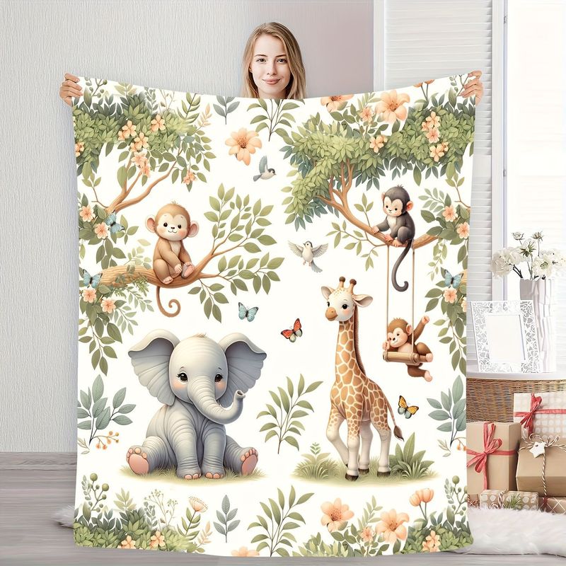 VIKAMA Watercolor Jungle Anima - Baby Nursery Elephant ulasan dan harga
