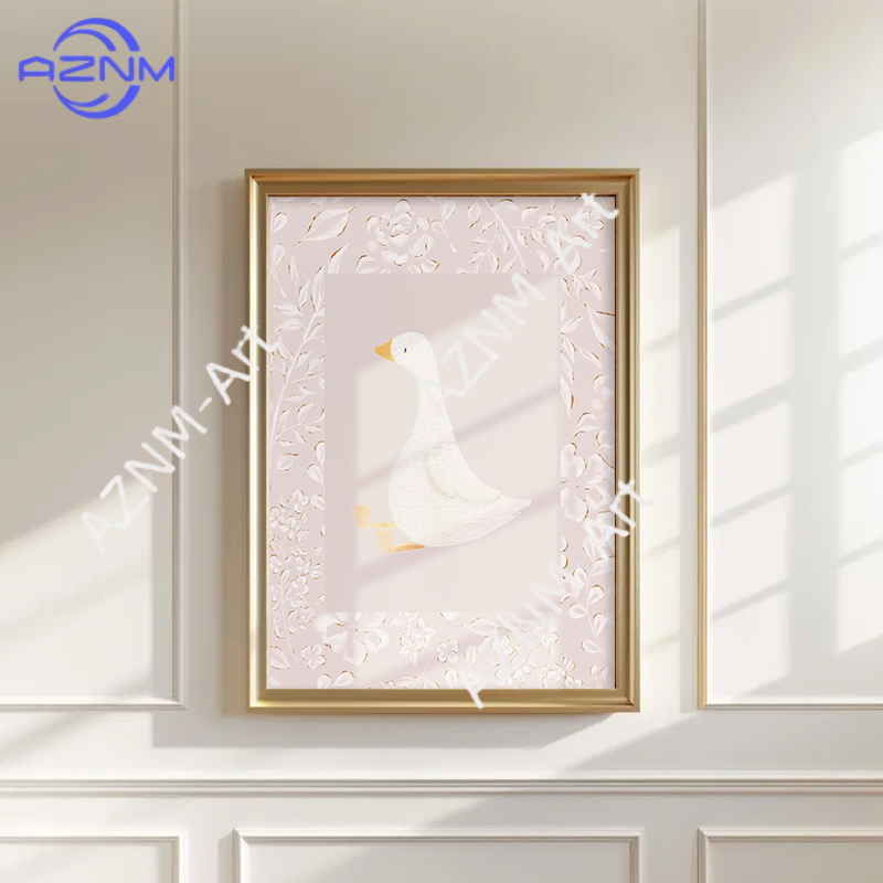 Pink Boho Bow Field Garden Can - Baby Nursery Wall Art ulasan dan harga