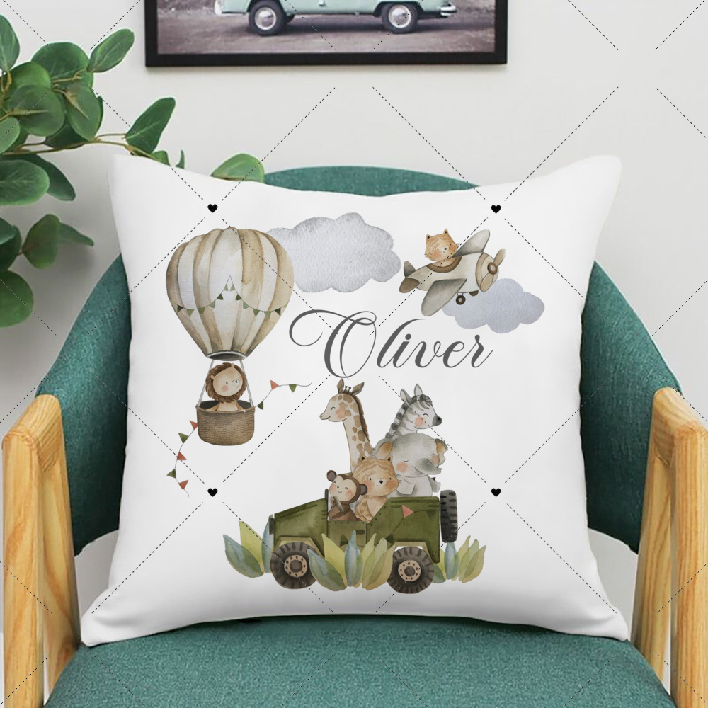Personalised Woodland Animal P - Baby Nursery Cushion ulasan dan harga