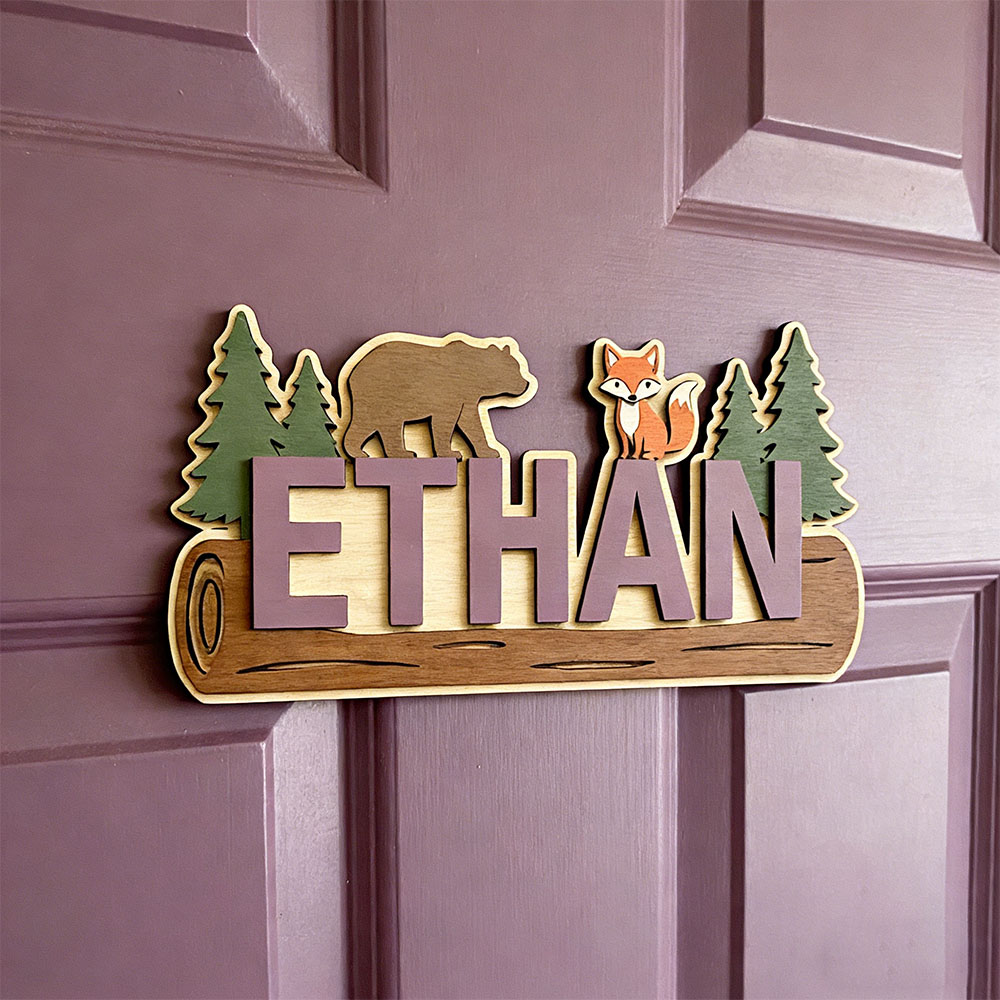 Woodland Forest Animal Persona - Baby Nursery Wall Decor ulasan dan harga