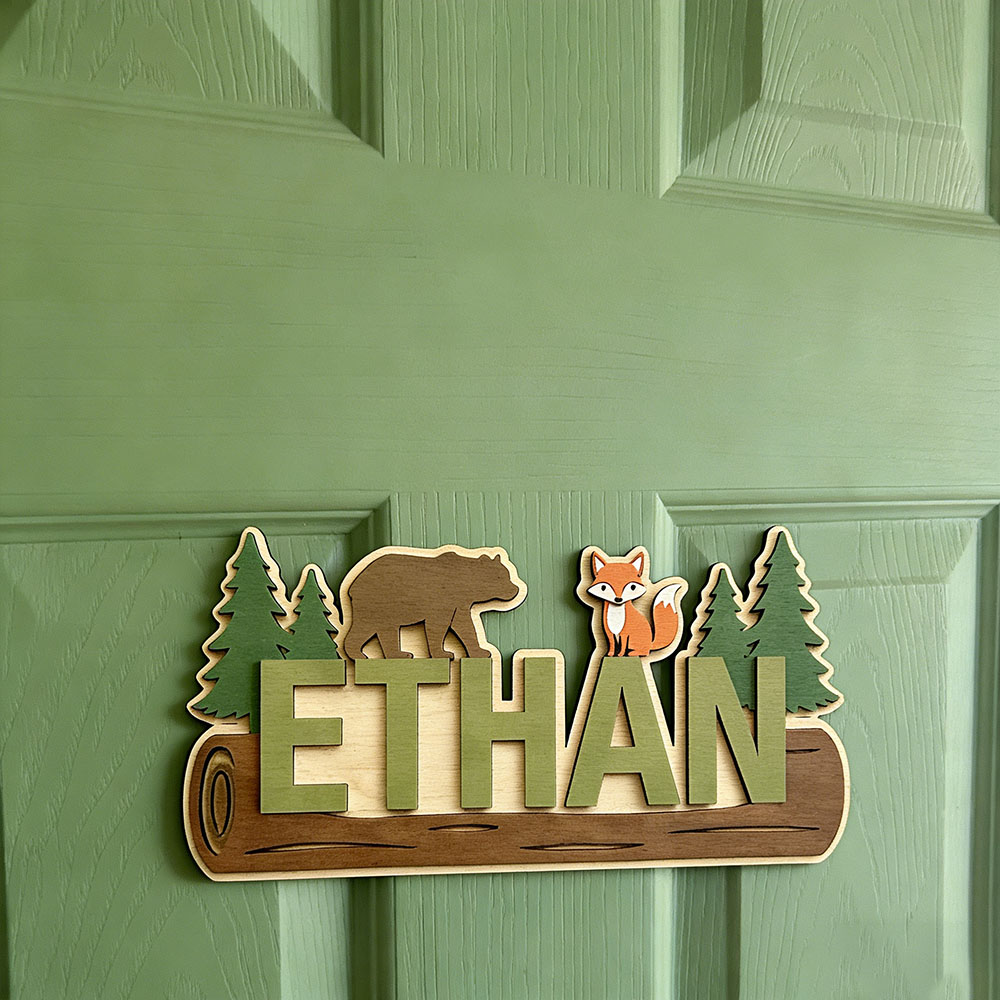 Woodland Forest Animal Persona - Baby Nursery Wall Decor ulasan dan harga