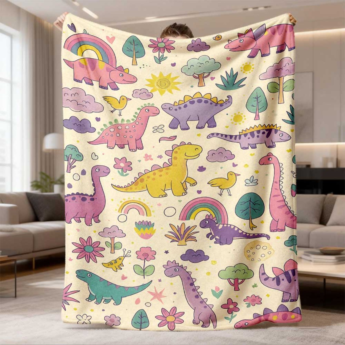 Super Cute Dinosaur Rainbow Th - Baby Nursery Themes Boy ulasan dan harga