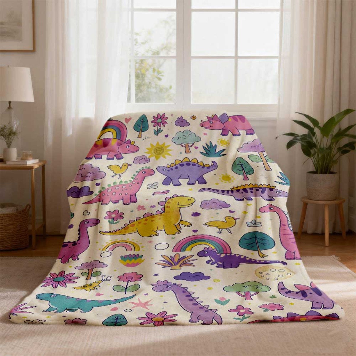 Super Cute Dinosaur Rainbow Th - Baby Nursery Themes Boy ulasan dan harga