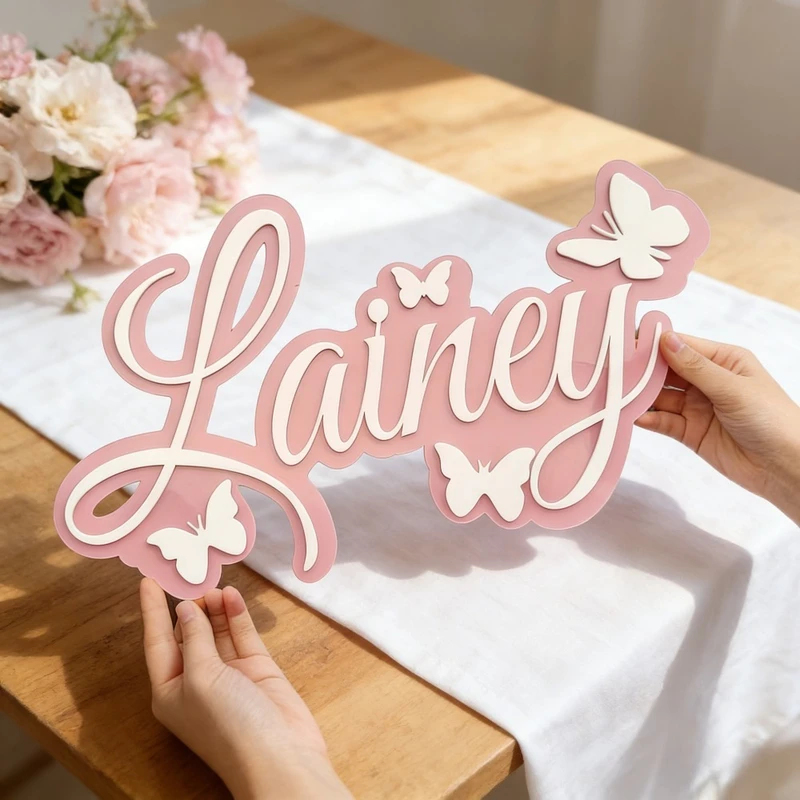 Personalized Baby Name Plaque, - Baby Nursery Wall Decor ulasan dan harga