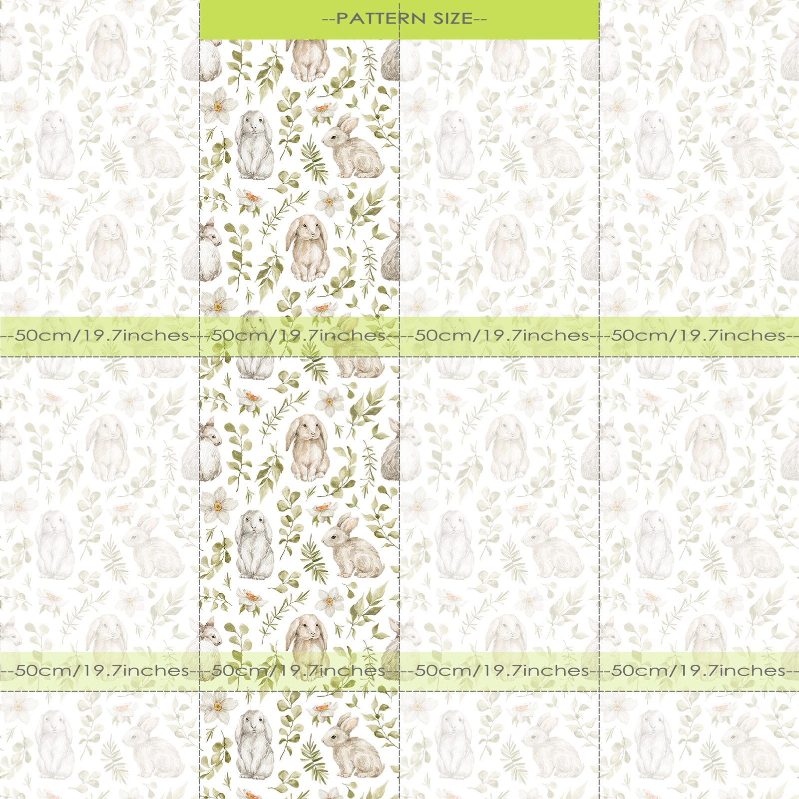 Bunny Wallpaper Kids Room Wall - Baby Nursery Water ulasan dan harga