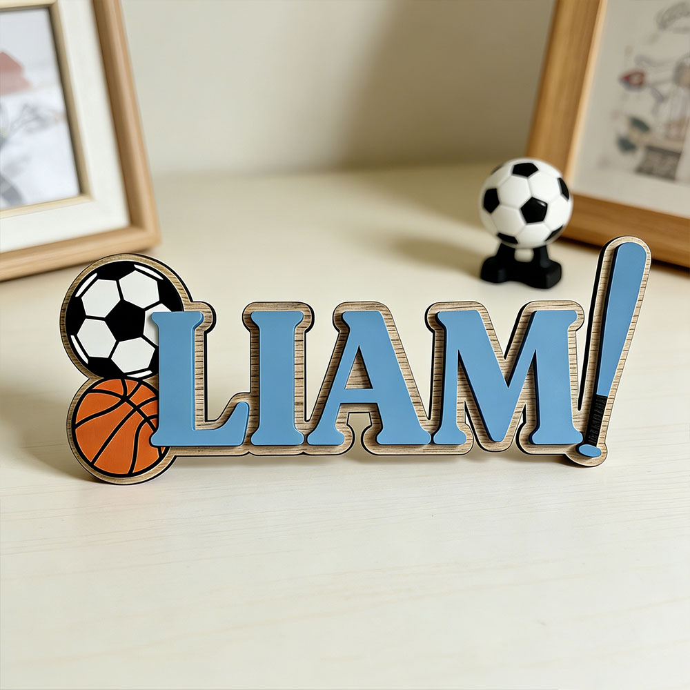 Custom Soccer Basketball Baseb - Baby Nursery Themes Boy ulasan dan harga