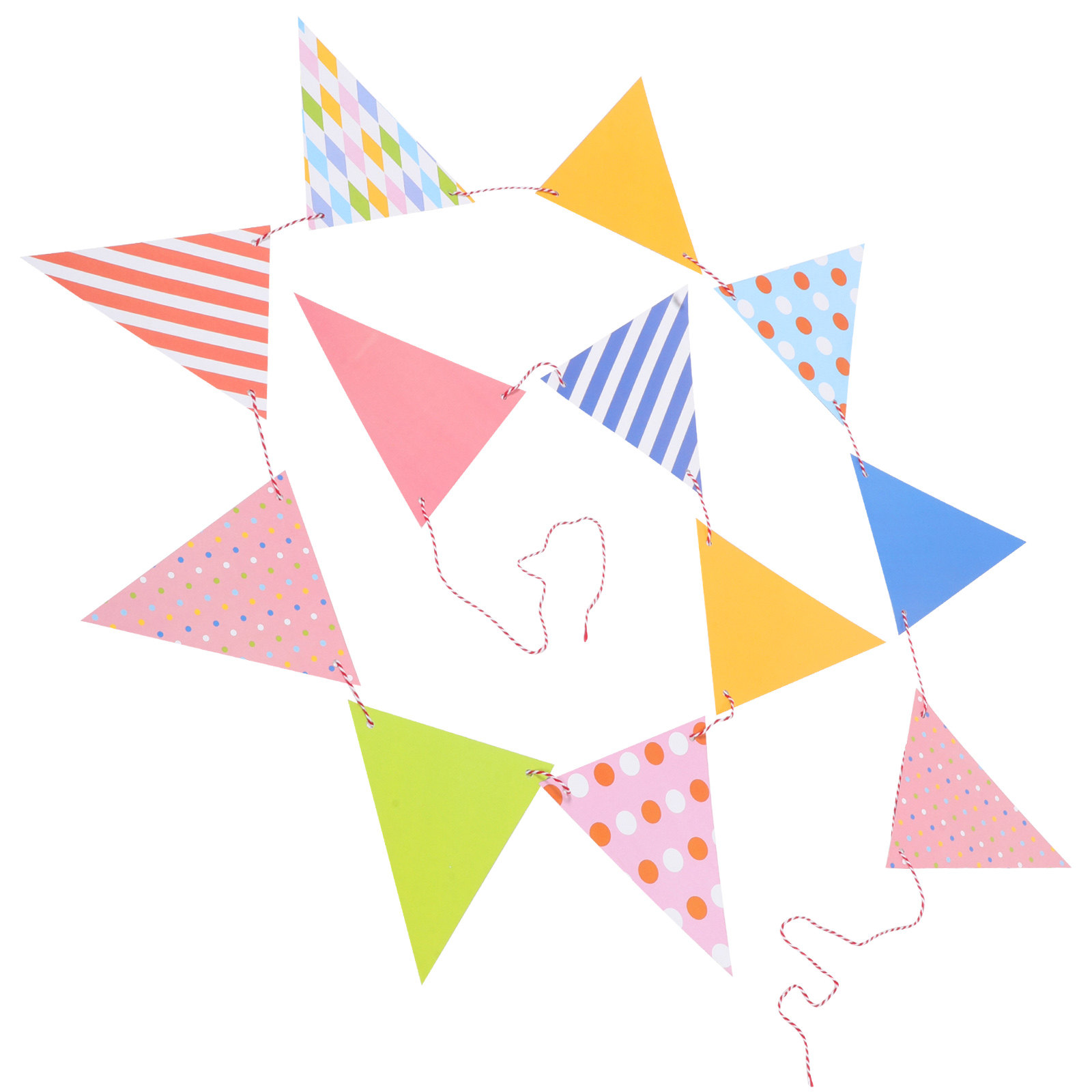 Easy Install Triangle Paper Fl - Baby Nursery Garland ulasan dan harga