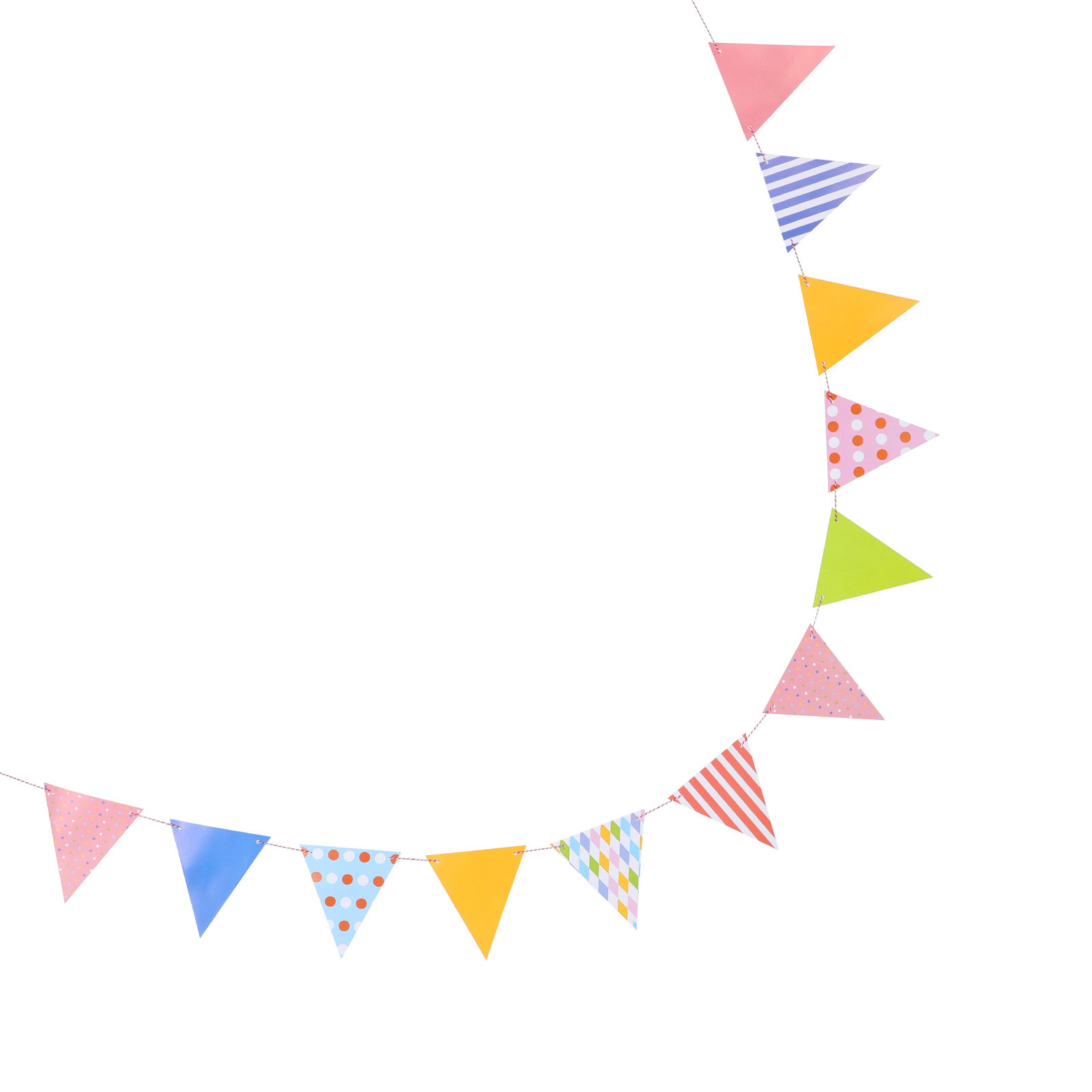 Easy Install Triangle Paper Fl - Baby Nursery Garland ulasan dan harga