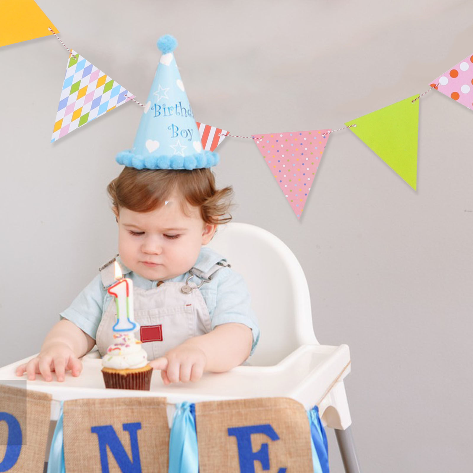 Easy Install Triangle Paper Fl - Baby Nursery Garland ulasan dan harga