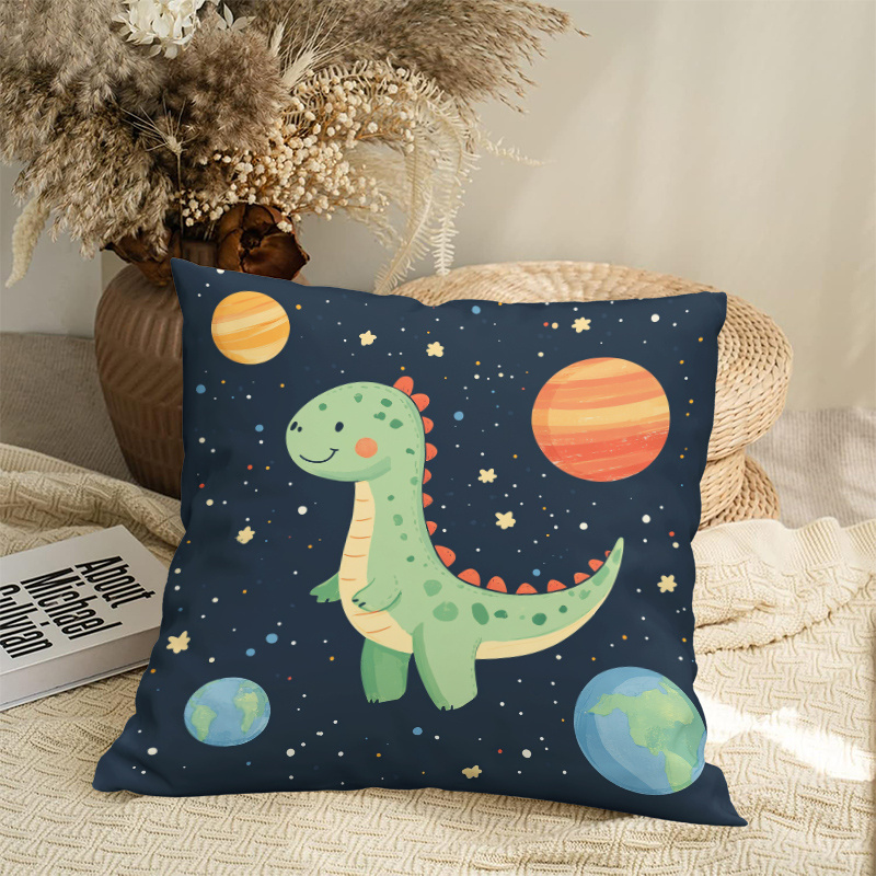 Cute Dinosaur Space Planets Cu - Baby Nursery Cushion ulasan dan harga