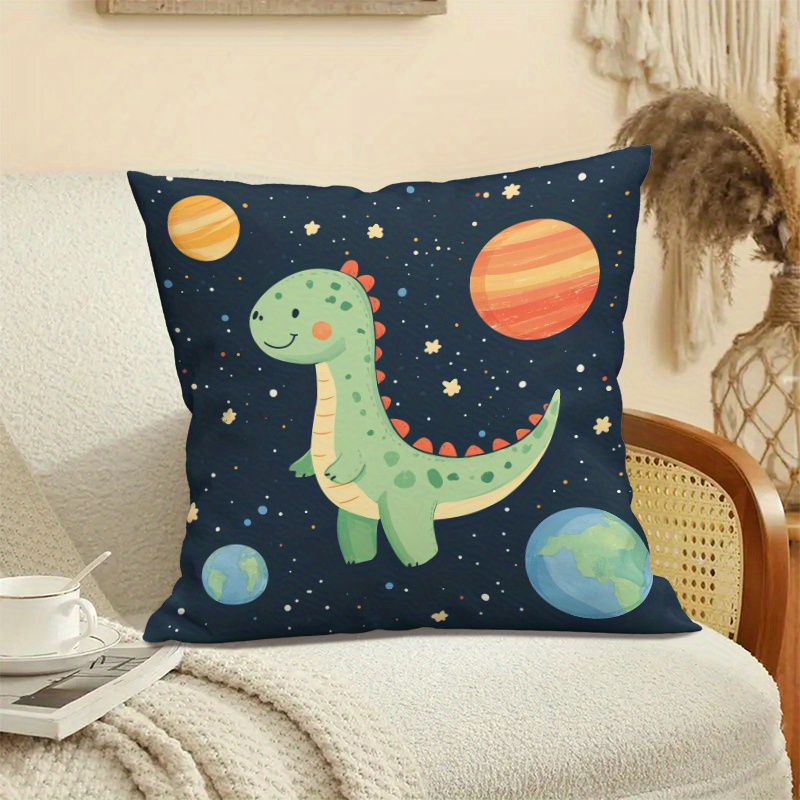 Cute Dinosaur Space Planets Cu - Baby Nursery Cushion ulasan dan harga