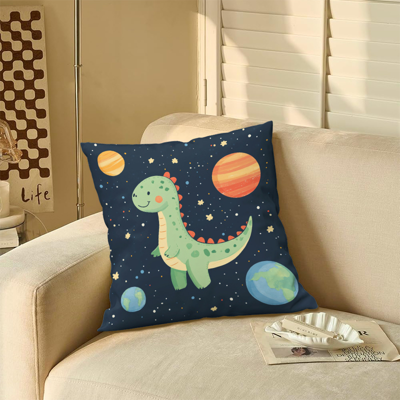 Cute Dinosaur Space Planets Cu - Baby Nursery Cushion ulasan dan harga