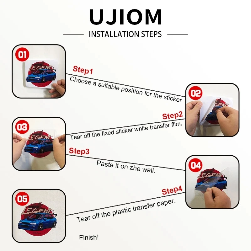 UJIOM 13cm X 6cm Anime TRUZ Th - Baby Nursery Wall Decor ulasan dan harga