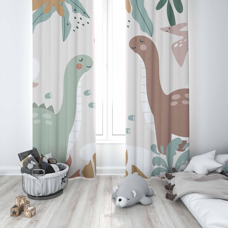 Dinosaur Nursery Curtains Dino - Baby Nursery Curtains ulasan dan harga