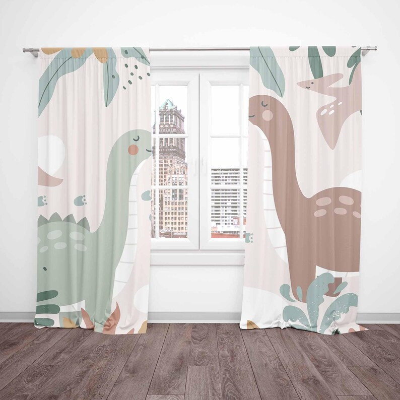 Dinosaur Nursery Curtains Dino - Baby Nursery Curtains ulasan dan harga