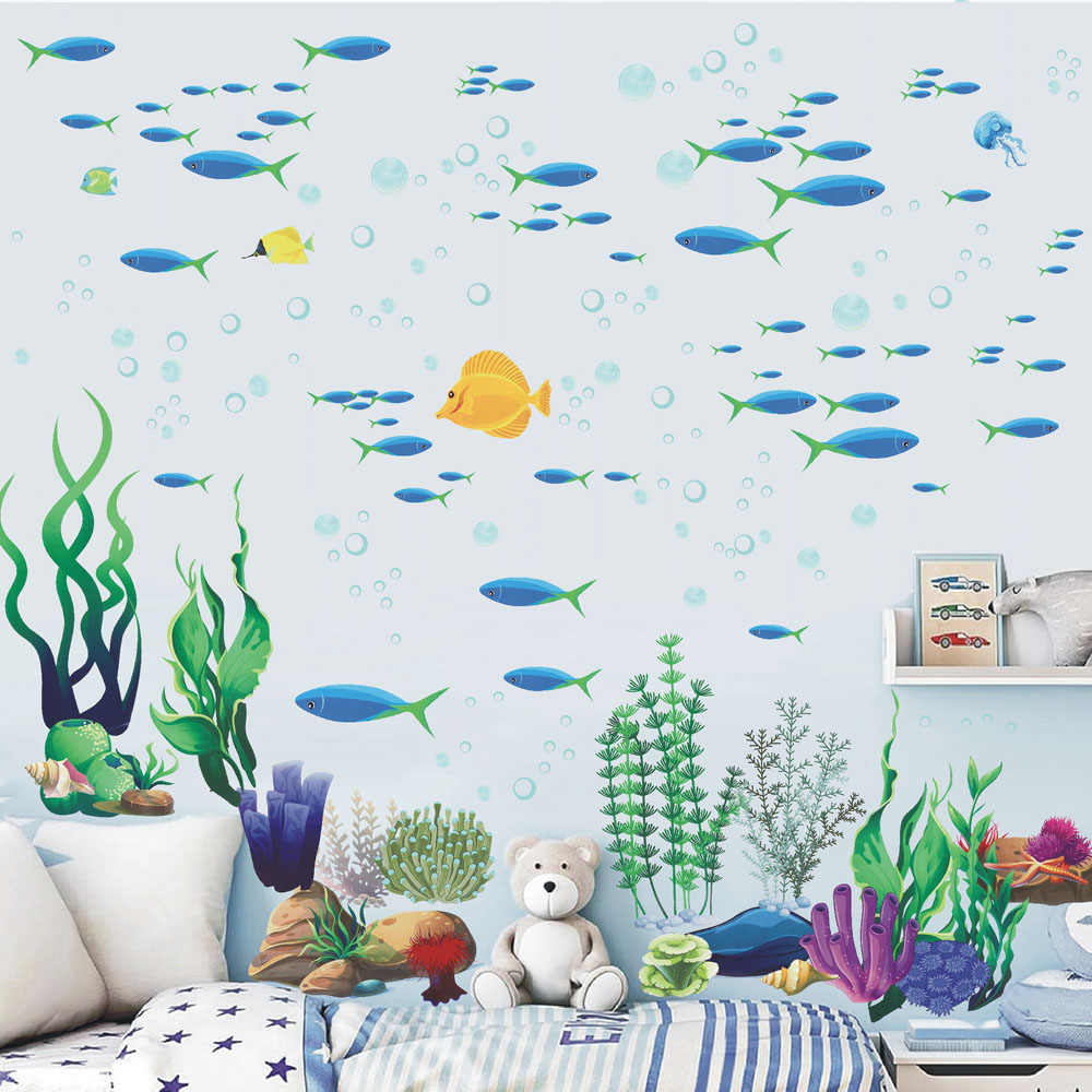 Under The Sea Fish Seaweed Wal - Baby Nursery Under The Sea ulasan dan harga