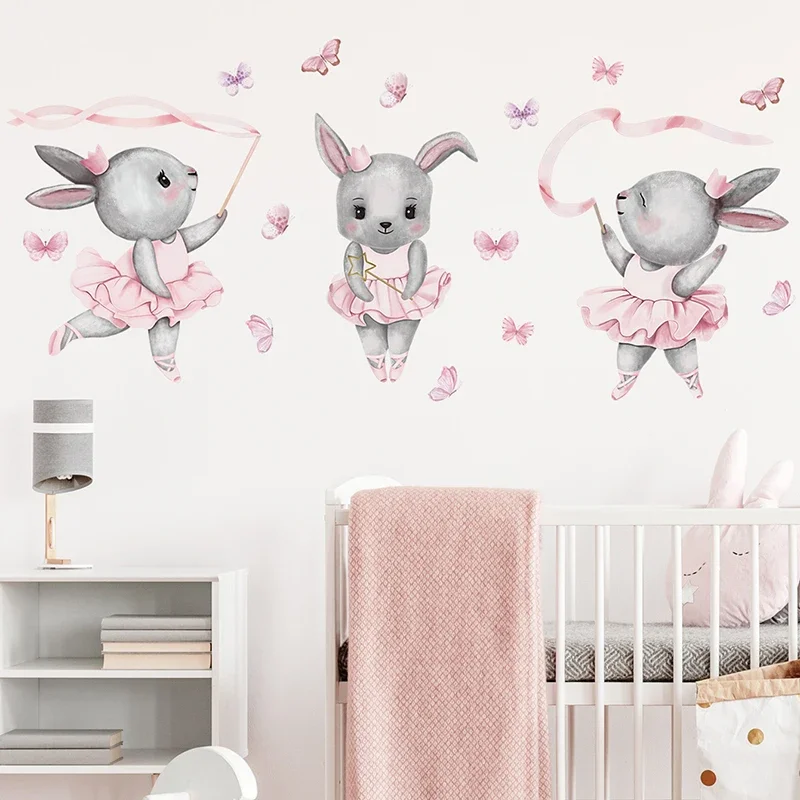 Hand-paint Ballet Bunny Rabbit - Baby Nursery Water ulasan dan harga